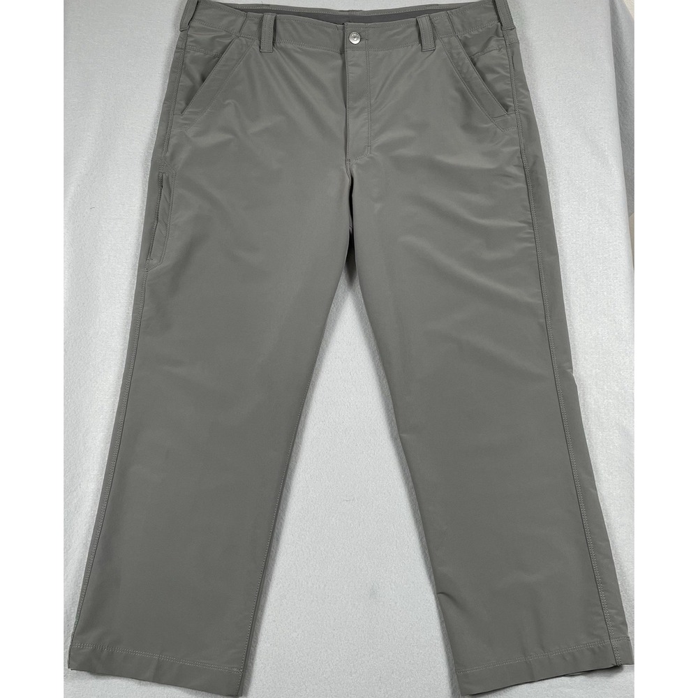 Ascend Hiking Pants Men 42x30 Gray Trail Outdoor‎ Stretch Zipper Pockets Travel